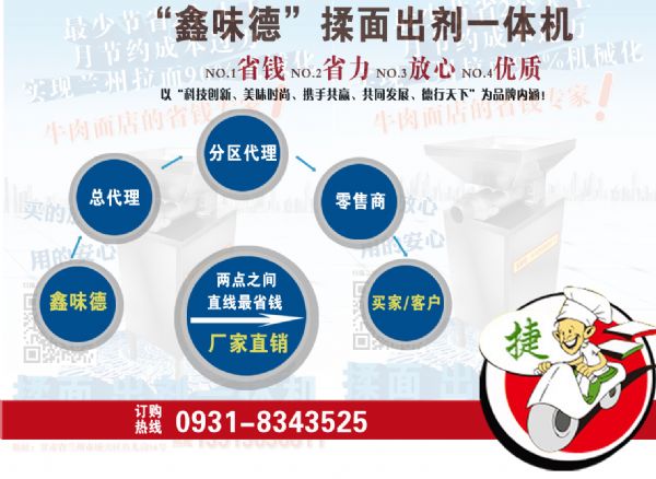兰州牛肉面揉面出剂神器——“兴陇”揉面出剂一体机省时省力更省钱